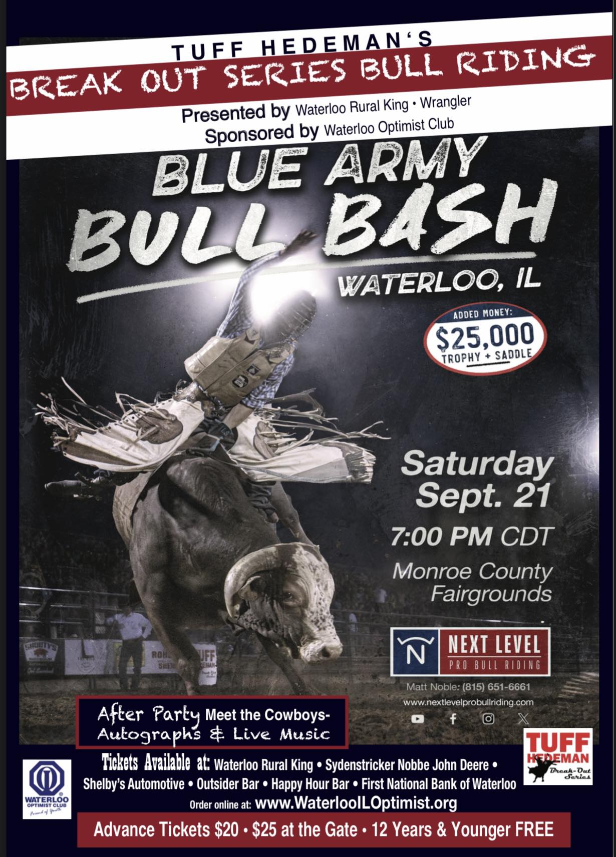 2024 Blue Army Bull Bash - September 21. 2024